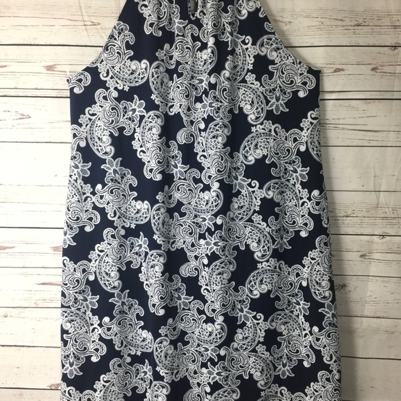 INC Concepts Plus Size Paisley-Print Halter Dress - Picture 4 of 7